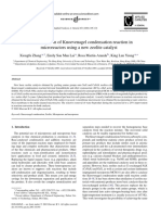 An Investigation of Knoevenagel Condensation Reaction in Microreactors Using a New Zeolite Catalyst 2004 Applied Catalysis a General