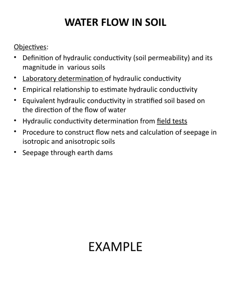 Water Flow in Soil | PDF | Soil Mechanics | Applied And ...