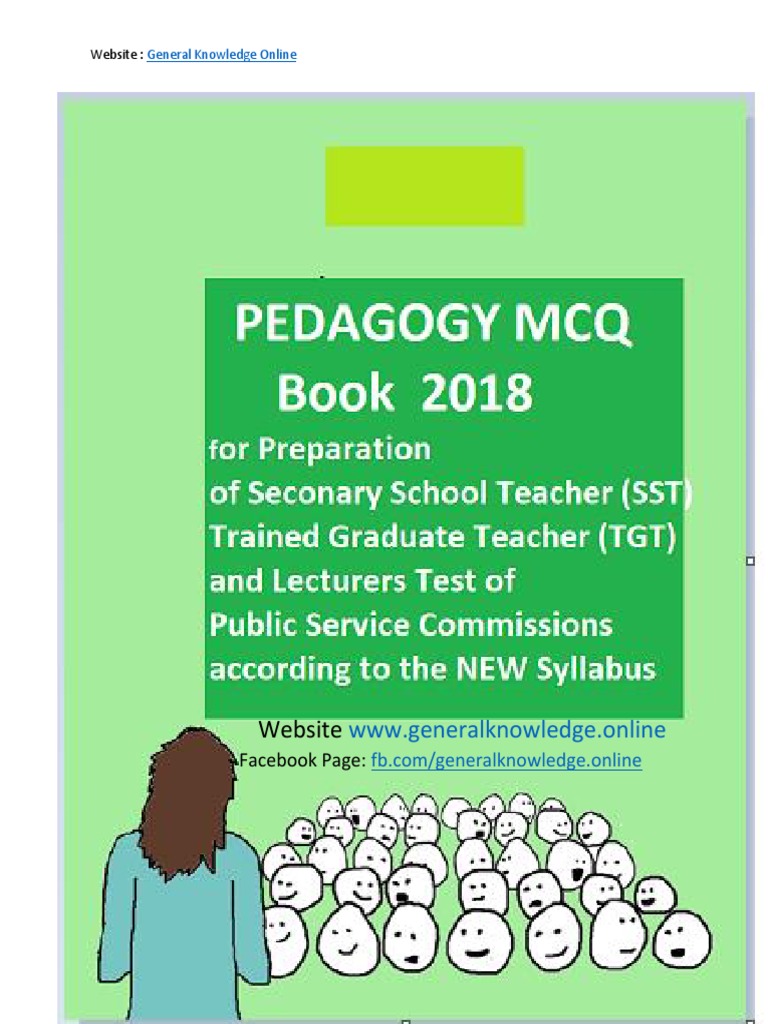 Pedagogy Mcqs Book In Pdf Pdf