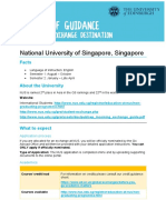 National University of Singapore, Singapore: Facts