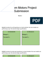 Random Motors Project Submission: Name