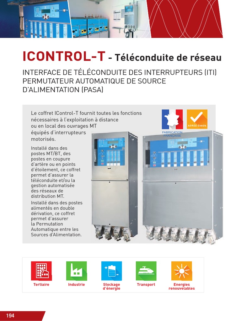 Coffret Iti - Pasa Icontrol-T Cahors | PDF | Interrupteur | Ingénierie ...
