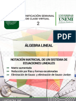 Notación Matricial de Un Sistema de Ecuaciones Lineales