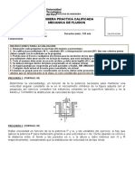 Primera Practica Calificada Mecanica de Fluidos: Calificacion