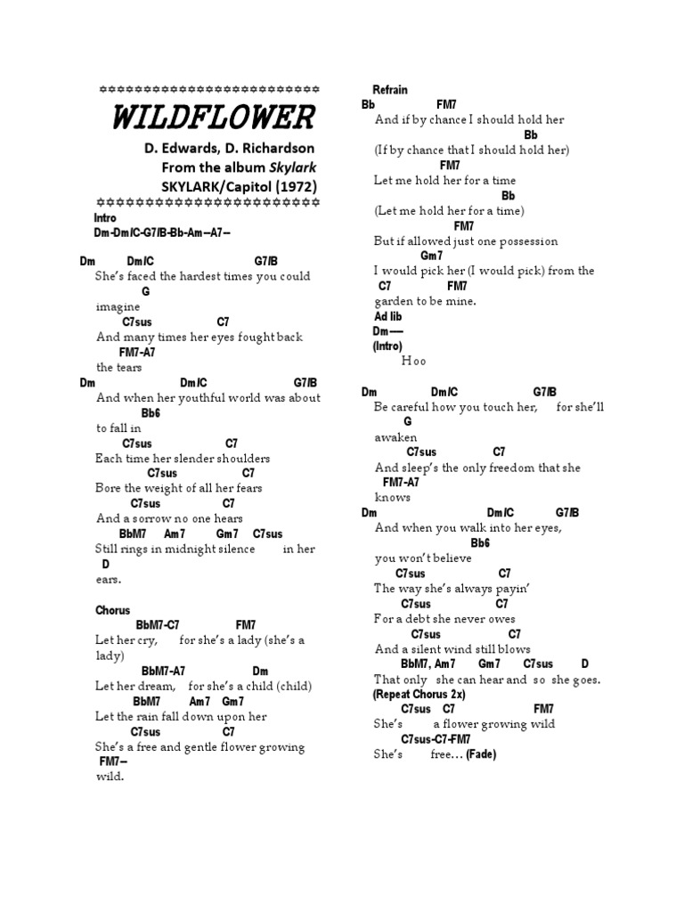 WILDFLOWER by SKYLARK PDF