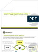 Sociedades Administradoras de Fondos de Inversión (SAFI) y Fondos de Inversión