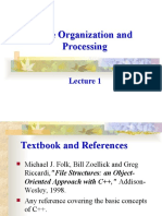 File Organization and Processing