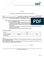 Anexo Ii Formulário de Requerimento de Isenção de Taxa de Inscrição