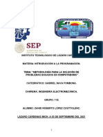 METODOLOGÍA PARA LA SOLUCIÓN DE PROBLEMAS BASADOS EN COMPUTADORA.