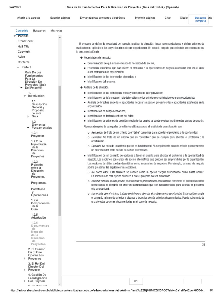 Guía de Los Fundamentos para La Dirección de Proyectos (Guía Del Pmbok ...