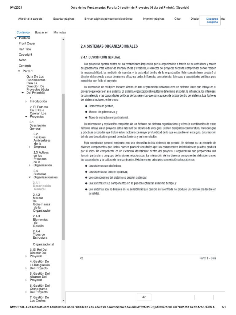 Guía de Los Fundamentos para La Dirección de Proyectos (Guía Del Pmbok ...