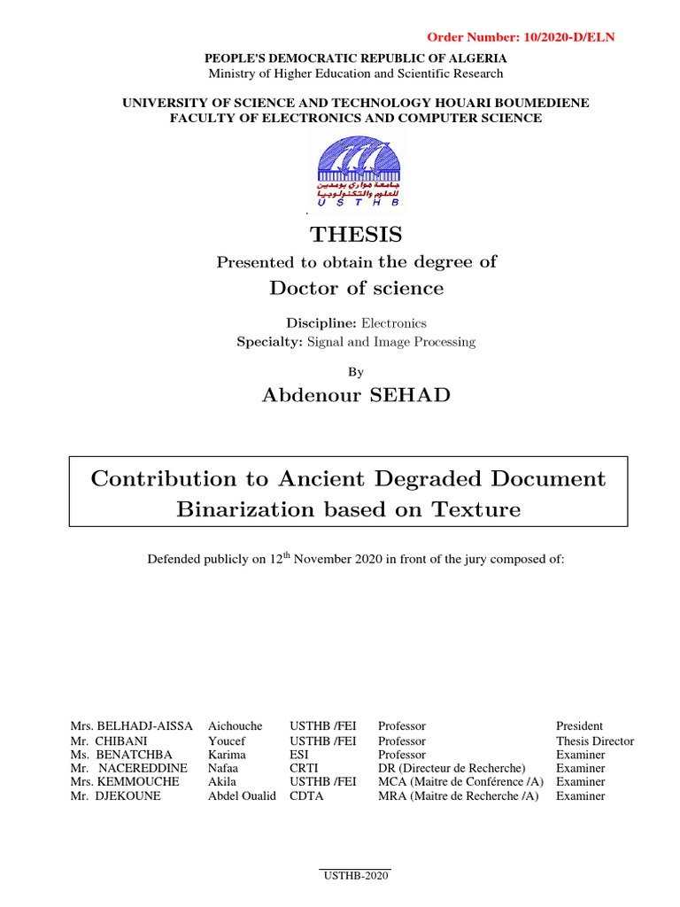 Texture-Based Binarization of Degraded Documents | PDF | Image Scanner ...