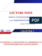 Power Distribution System Design Assessment