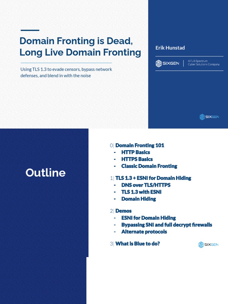 Advanced Domain Fronting Tactics | PDF | Transport Layer Security ...
