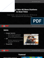DEF CON Safe Mode - Cooper Quintin - Detecting Fake 4G Base Stations in Real Time