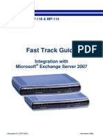 LTRT-35201 MP-11x & Microsoft Exchange Server Fast Track Guide Ver 5.0 - 1