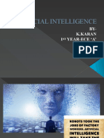 Artificial Intelligence: BY-K.Karan 1 Year-Ece A'