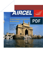 Project Report On Market Mapping of AIRCEL in Bhubanswar