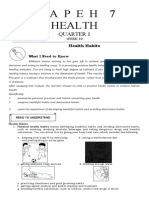 M A P E H 7 Health: Quarter 1