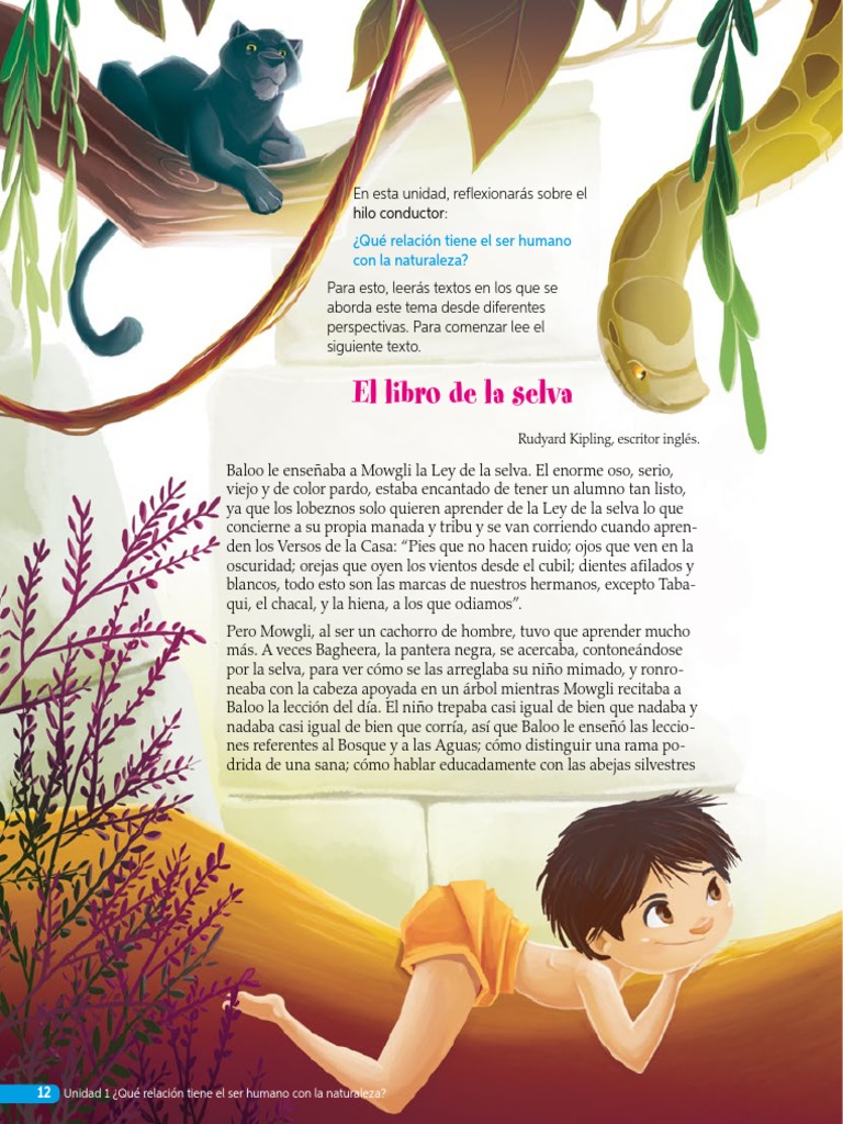 Actividades sobre Mowgli y la selva | PDF | El libro de la selva
