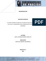 Análisis de consumidores, competencia y costos para la fijación de precios