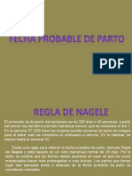 fECHA PROBABLE DE PARTO 2011