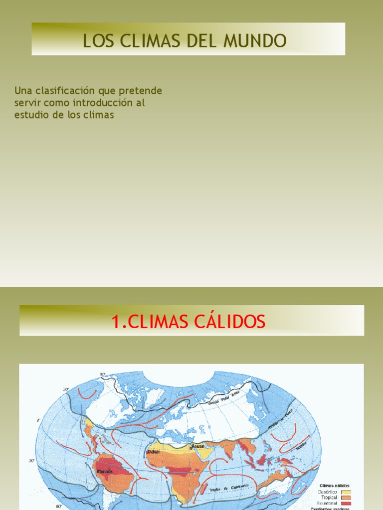 Clasificación de Climas del Mundo | PDF | Desierto | Clima oceánico