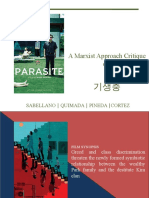 Parasite: A Marxist Approach Critique On