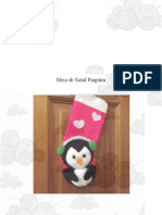 Meia de Natal Pinguim