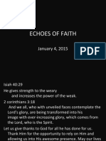 Echoes of Faith: January 4, 2015