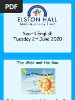 Reading Comprehension Worksheet The Wind and The Sun | PDF | Wound | Nature