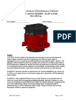 BVM Corporation Maintenance Manual: 4-1/2 - 14" Casing Spider / Elevator