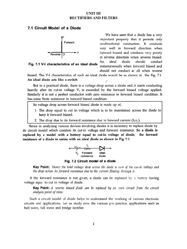 Rectifiers&filters NOTES PDF