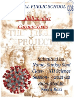 English Project Corona Virus: Central Public School