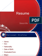Resume Ppt Template 003