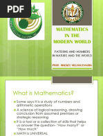 Mathematics in The Modern World 1