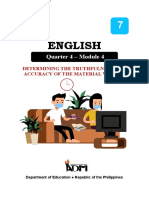 English: Quarter 4 - Module 4