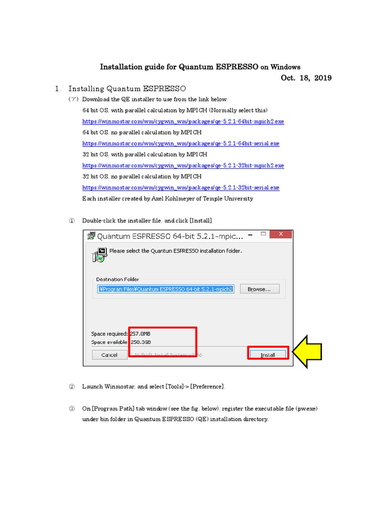 Quantum ESPRESSO Windows Installation Guide | PDF | Business | Computers