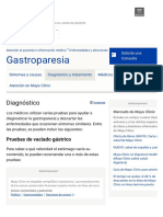 Gastroparesia - Diagnóstico y Tratamiento - Mayo C