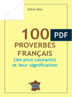 100 Proverbes Fran 231 Ais