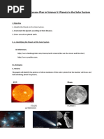 A Semi-Detailed Lesson Plan in Science V: Planets in The Solar System