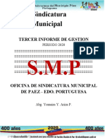 Informe de Gestion Sindicatura Municipal de Paez Portuguesa 2020. Resumido