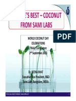 Nature'S Best - Coconut From Sami Labs: World Coconut Day Celebrations TNAU, Coimbatore 2 September 2013