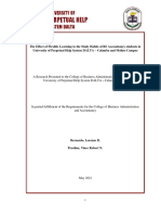 Effects of Flexible Learning on BS Accountancy Students' Study Habits