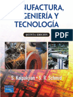 Manufactura Ingenieria y Tecnologia 5ta-Kalpakjian