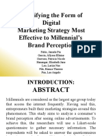 Identifying The Form of Digital Marketing Strategy Most Effective To Millennial's Brand Perception
