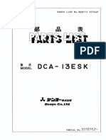 Denyo Parts List, DCA-13ESK 