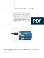 Experiment 7: Task#1:Arduino IDE Based First Program To Blink On-Board LED