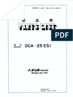 Denyo Parts List, DCA-25ESI 