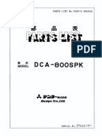 Denyo Parts List, DCA-800SPK 